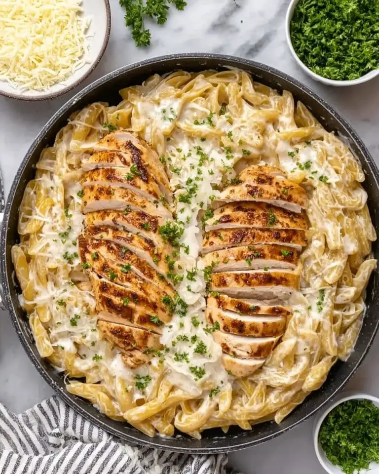 Garlic Parmesan Chicken Pasta Recipe