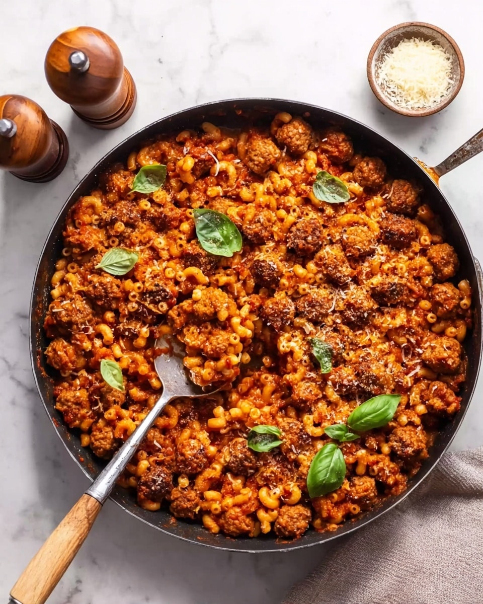 One Pot Meatball Ditalini Recipe