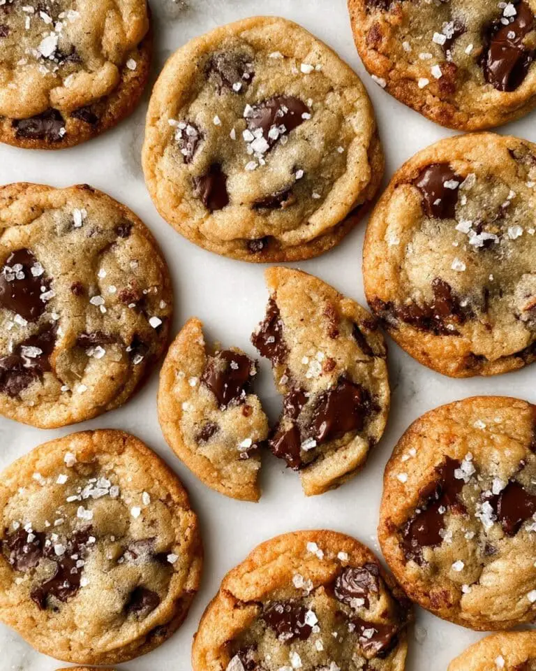 The Best Chewy Salted Caramel Chocolate Chip Cookies Recipe