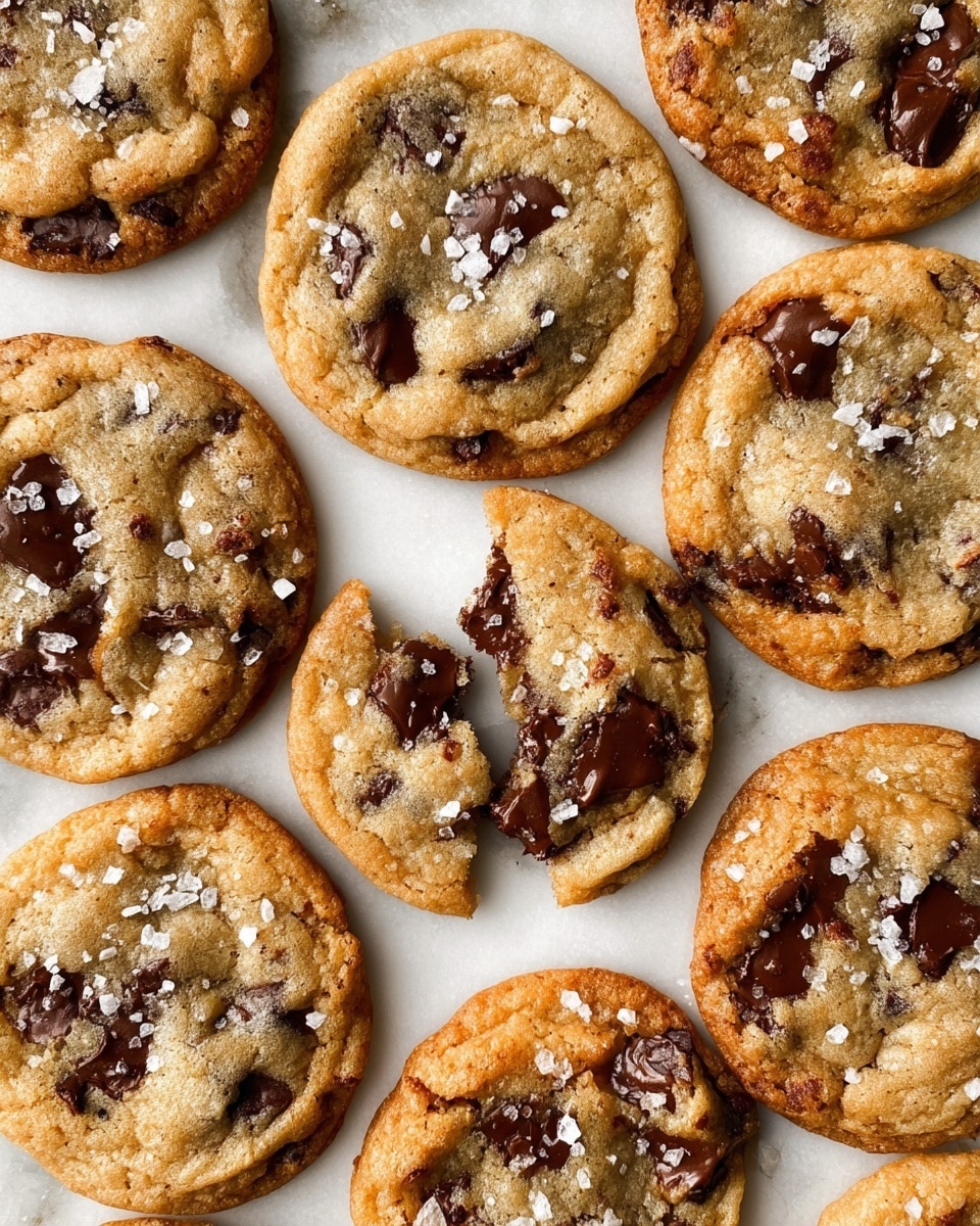 The Best Chewy Salted Caramel Chocolate Chip Cookies Recipe