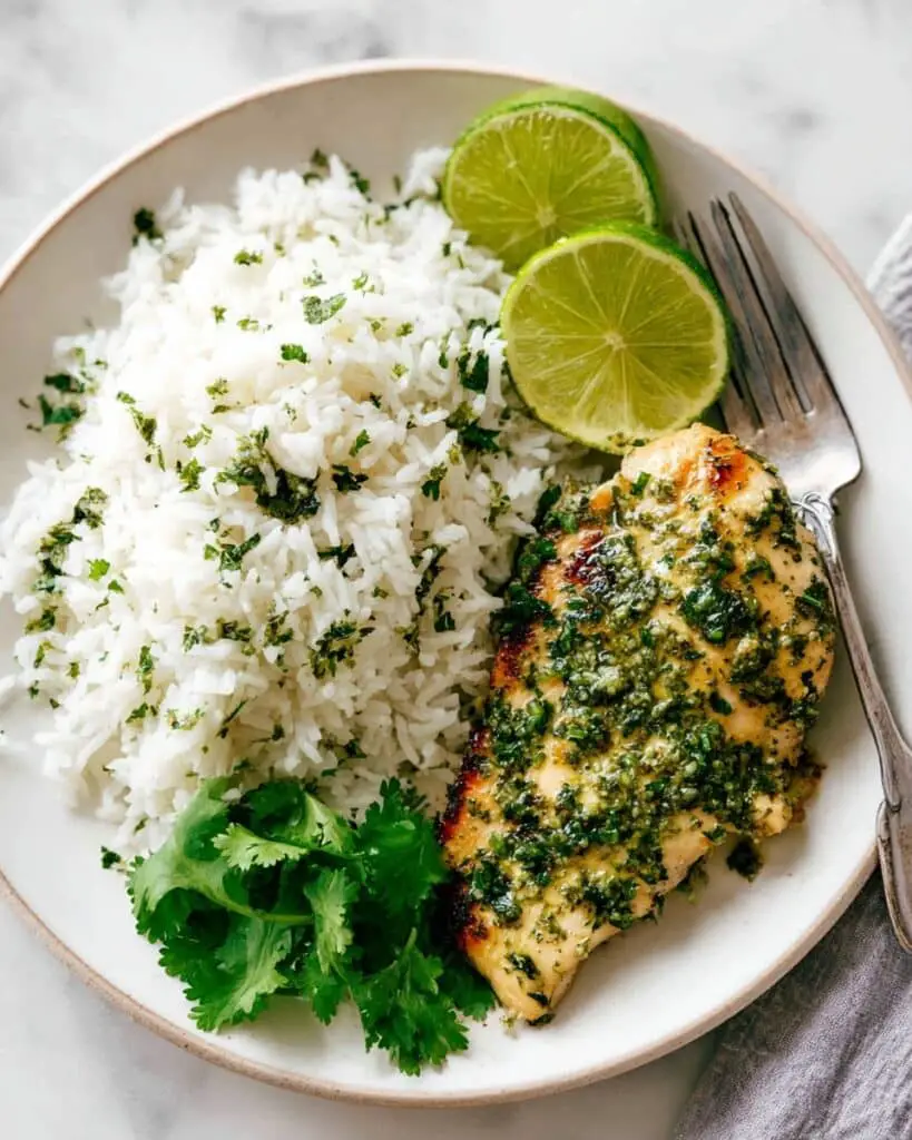 Coconut Lime Grilled Chicken and Rice Recipe