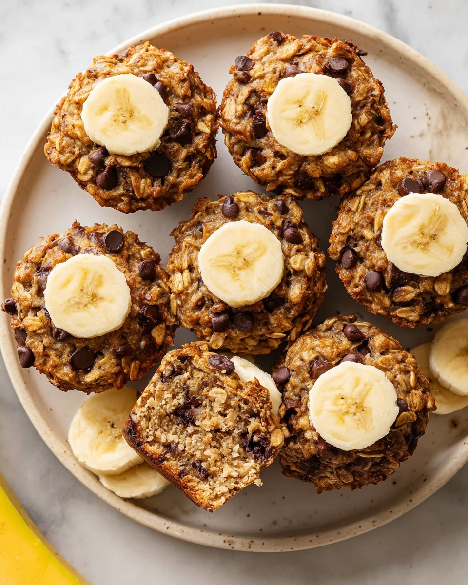 Peanut Butter Banana Baked Oatmeal Cups Recipe