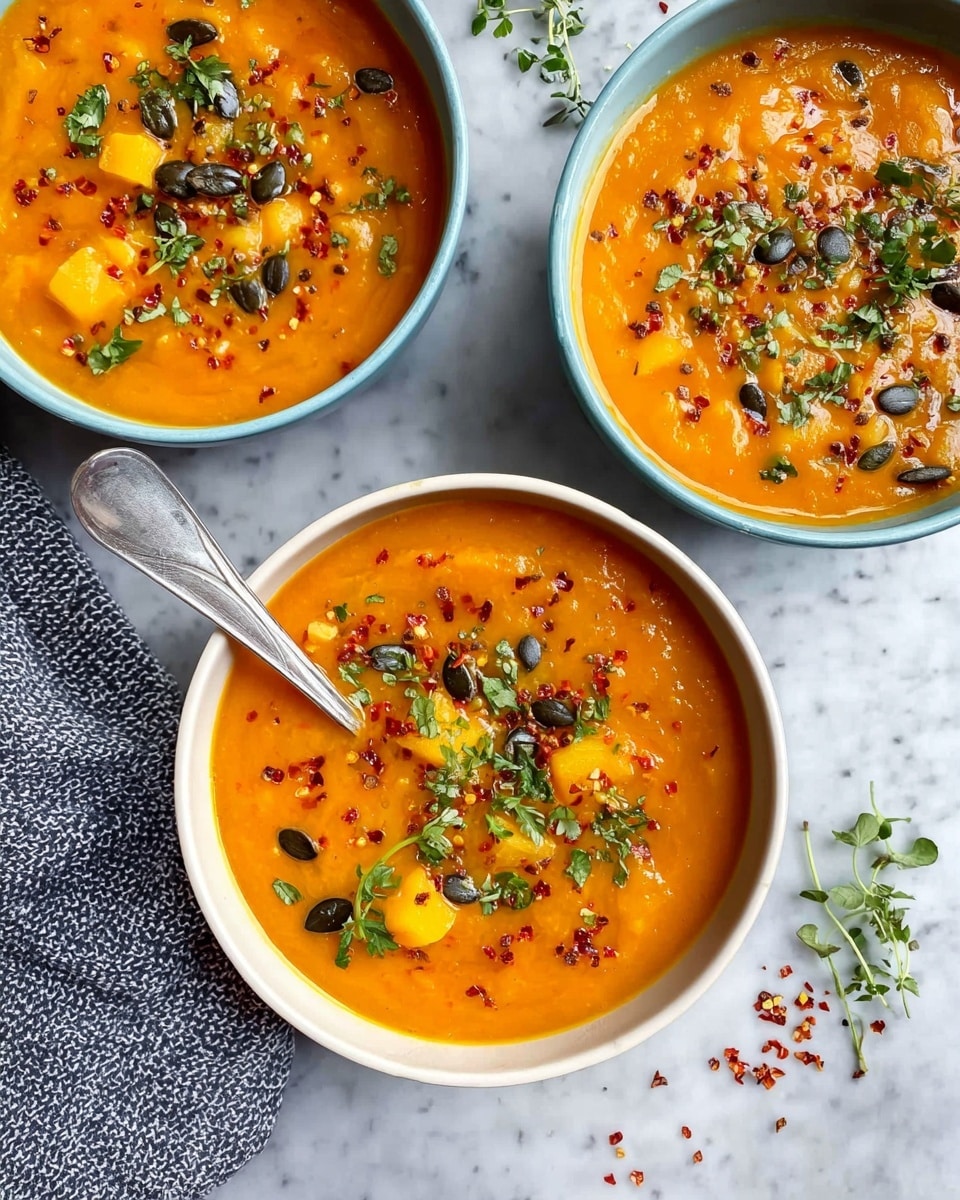 Sweet Potato Soup with Red Lentils and Chickpeas Recipe