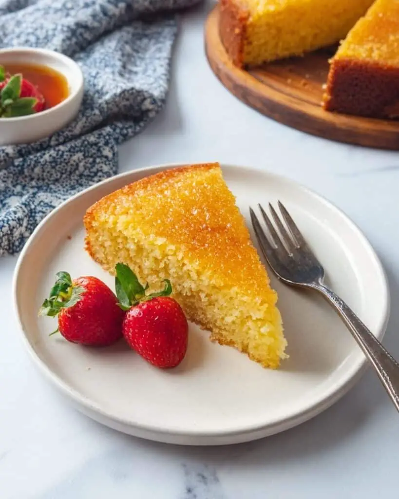 Honey Citrus Polenta Cake Recipe
