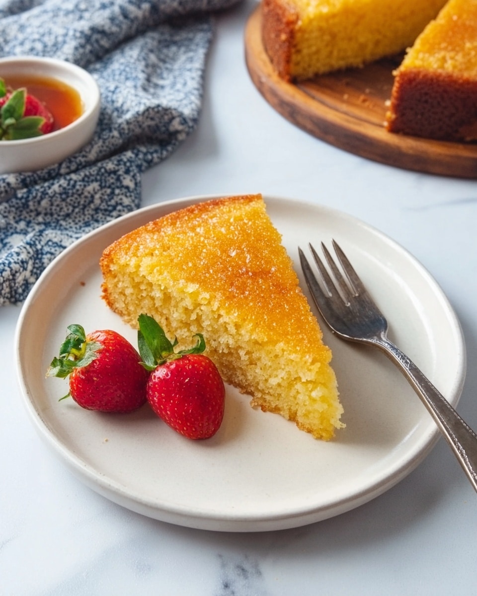 Honey Citrus Polenta Cake Recipe