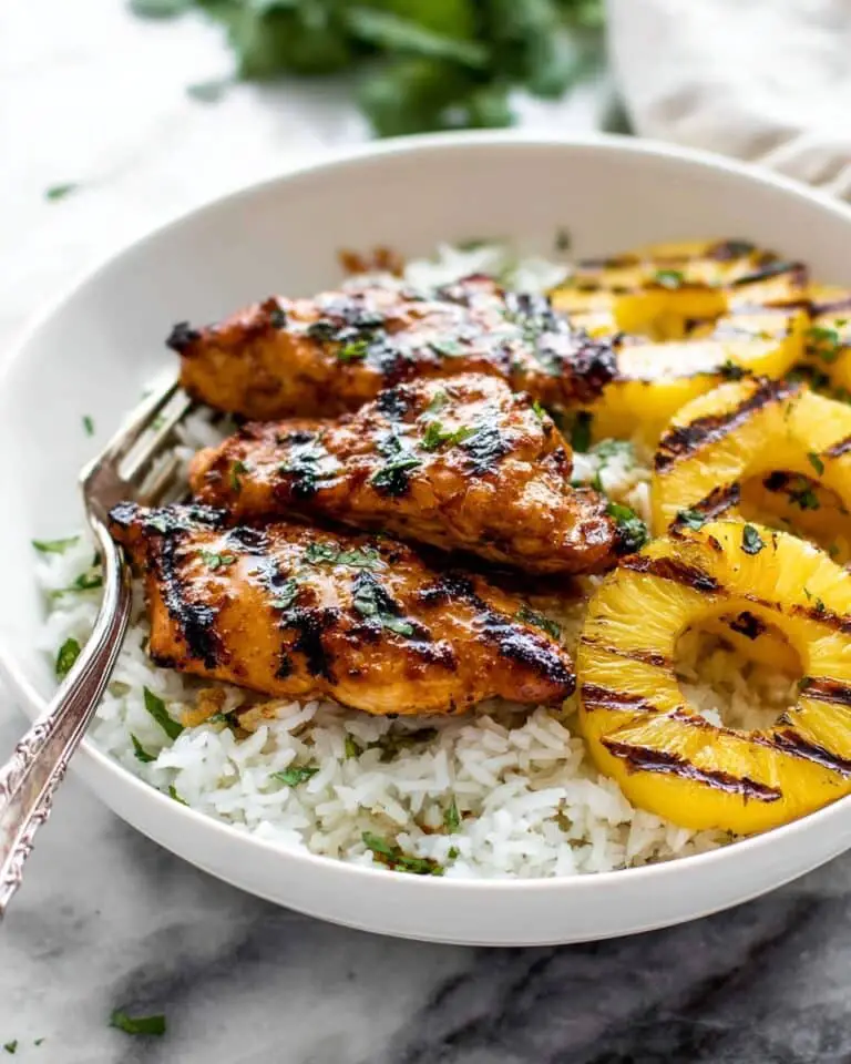 Hawaiian Chicken with Coconut Rice Recipe
