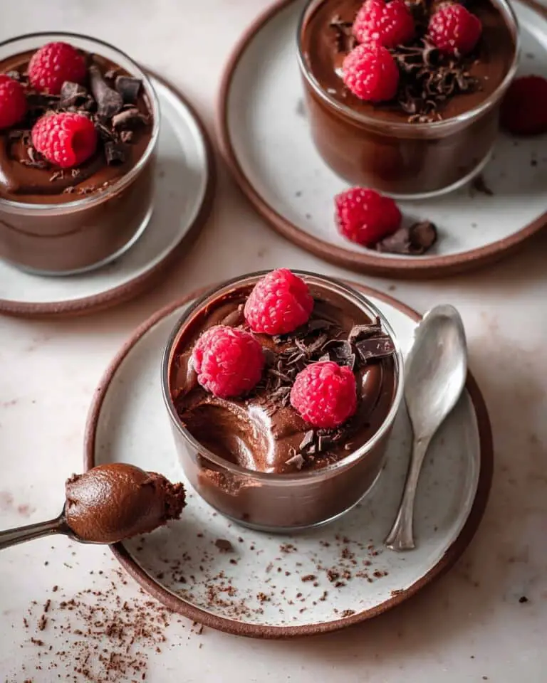 Vegan Chocolate Mousse with Fresh Raspberry Compote Recipe