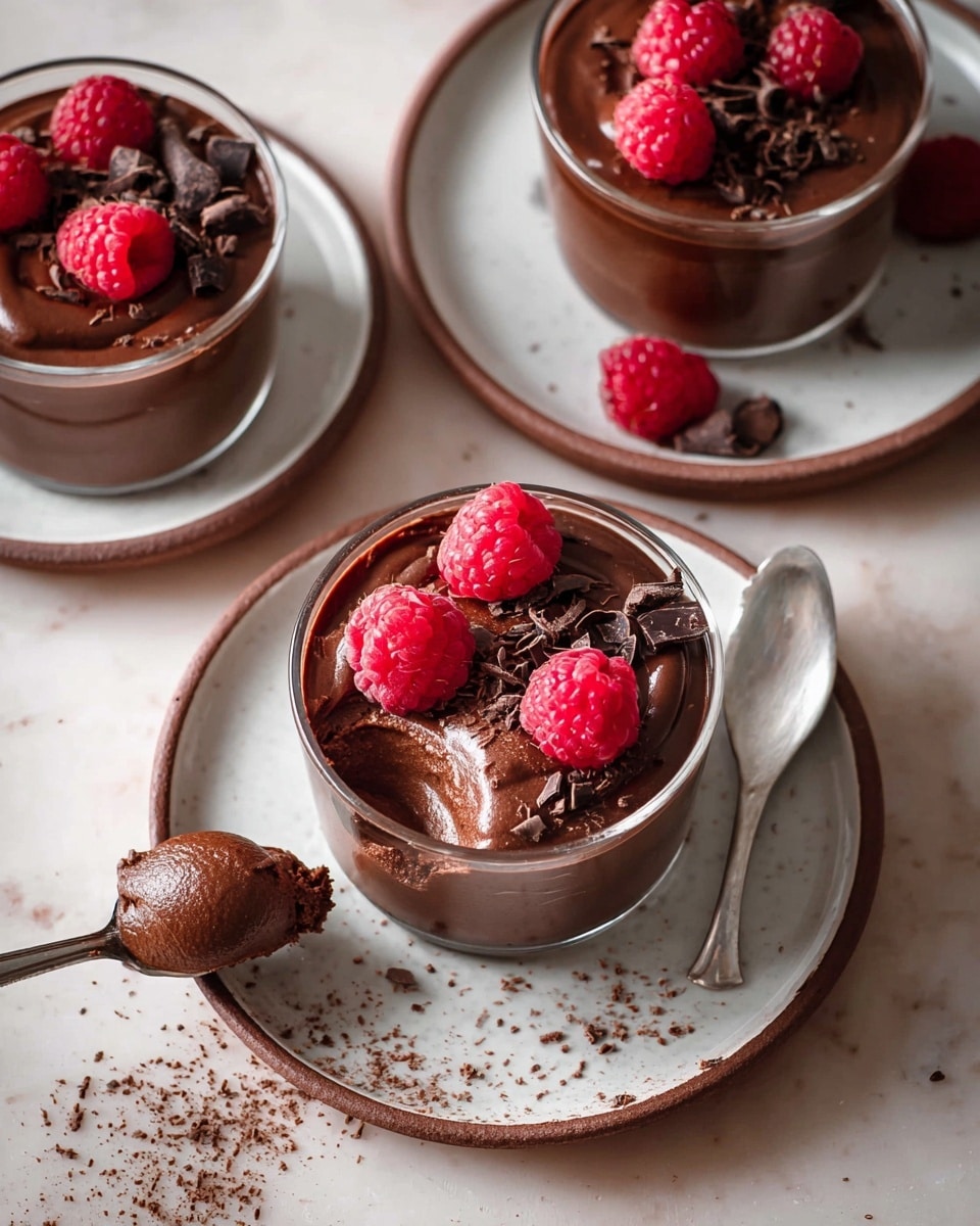 Vegan Chocolate Mousse with Fresh Raspberry Compote Recipe