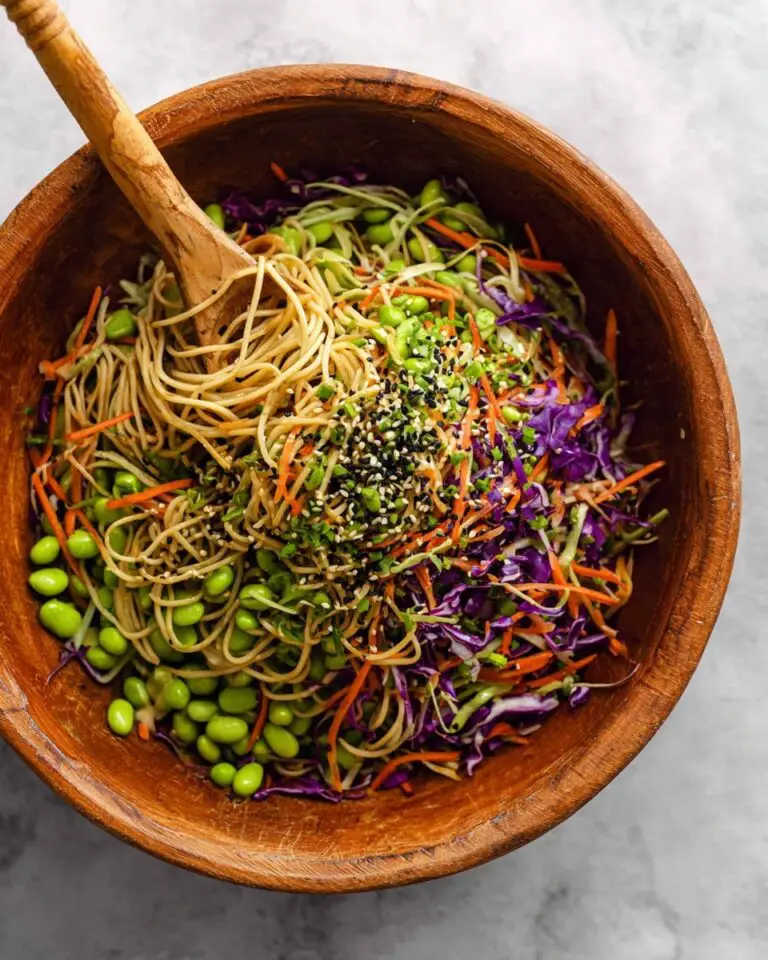 Sesame Ginger Edamame Noodles Recipe