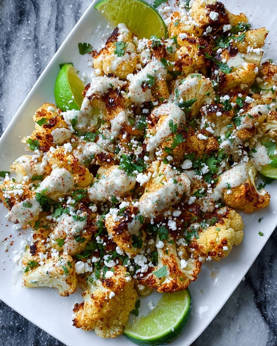 Mexican Street Style Grilled Cauliflower Recipe