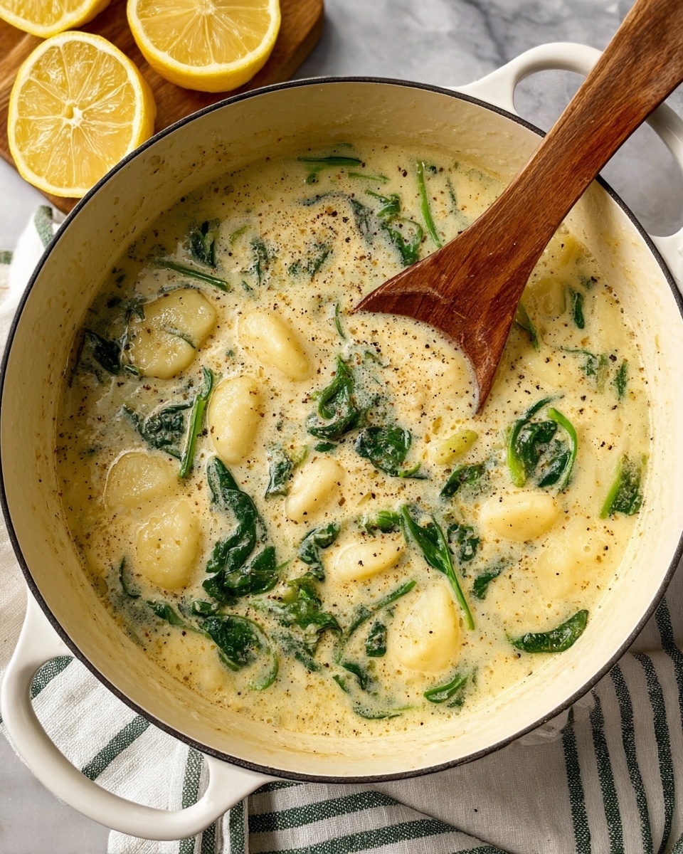Vegan Spinach Artichoke Gnocchi Soup Recipe