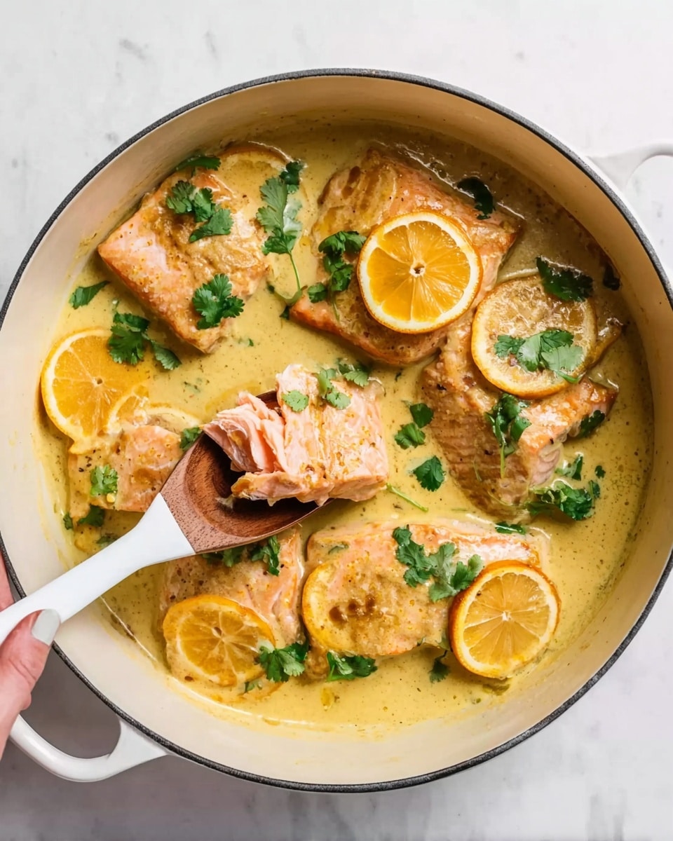 Coconut Orange Poached Salmon Recipe