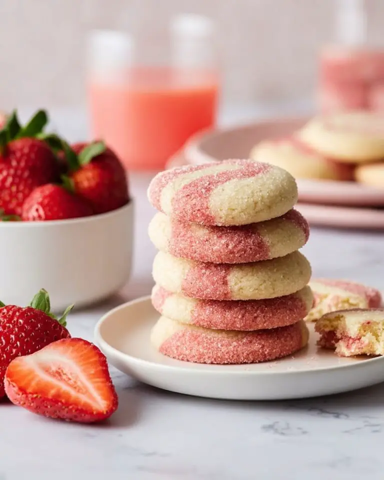 Strawberry Swirl Sugar Cookies Recipe