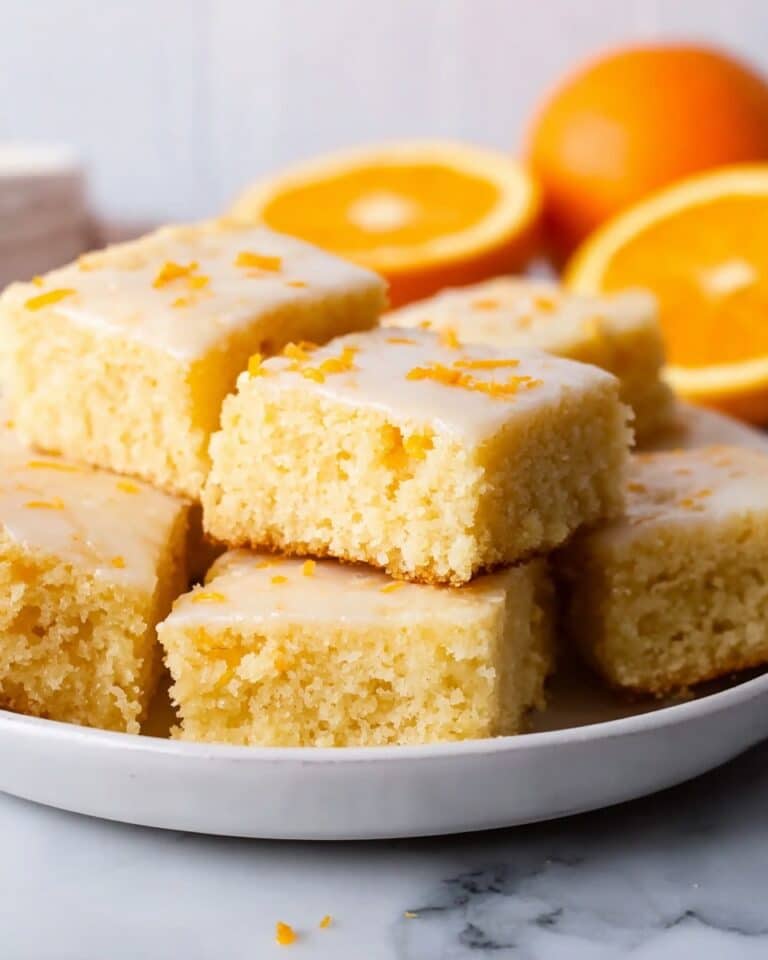 Orange Zest Brownies with Tangy Orange Glaze Recipe