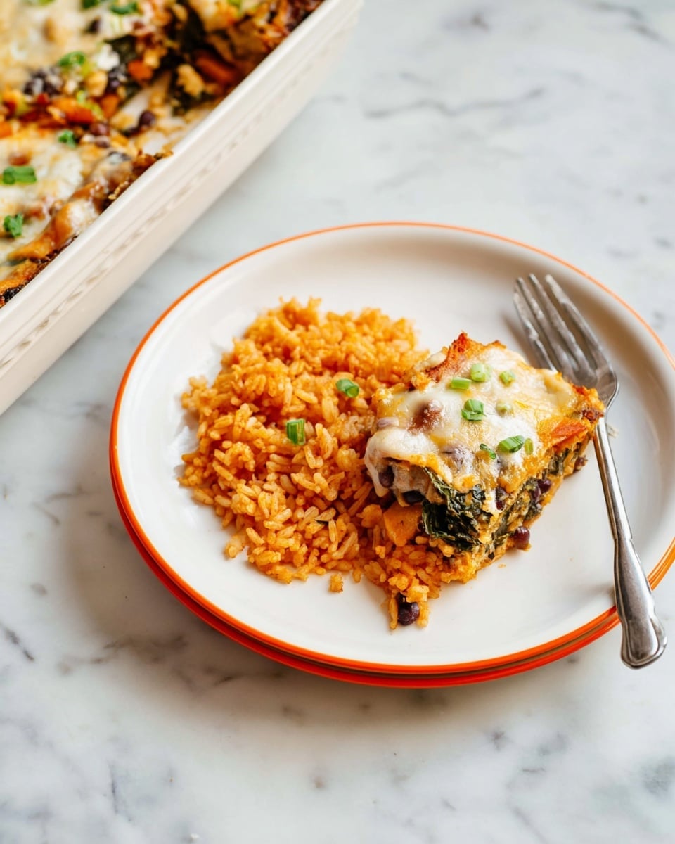 Roasted Veggie Enchilada Casserole Recipe