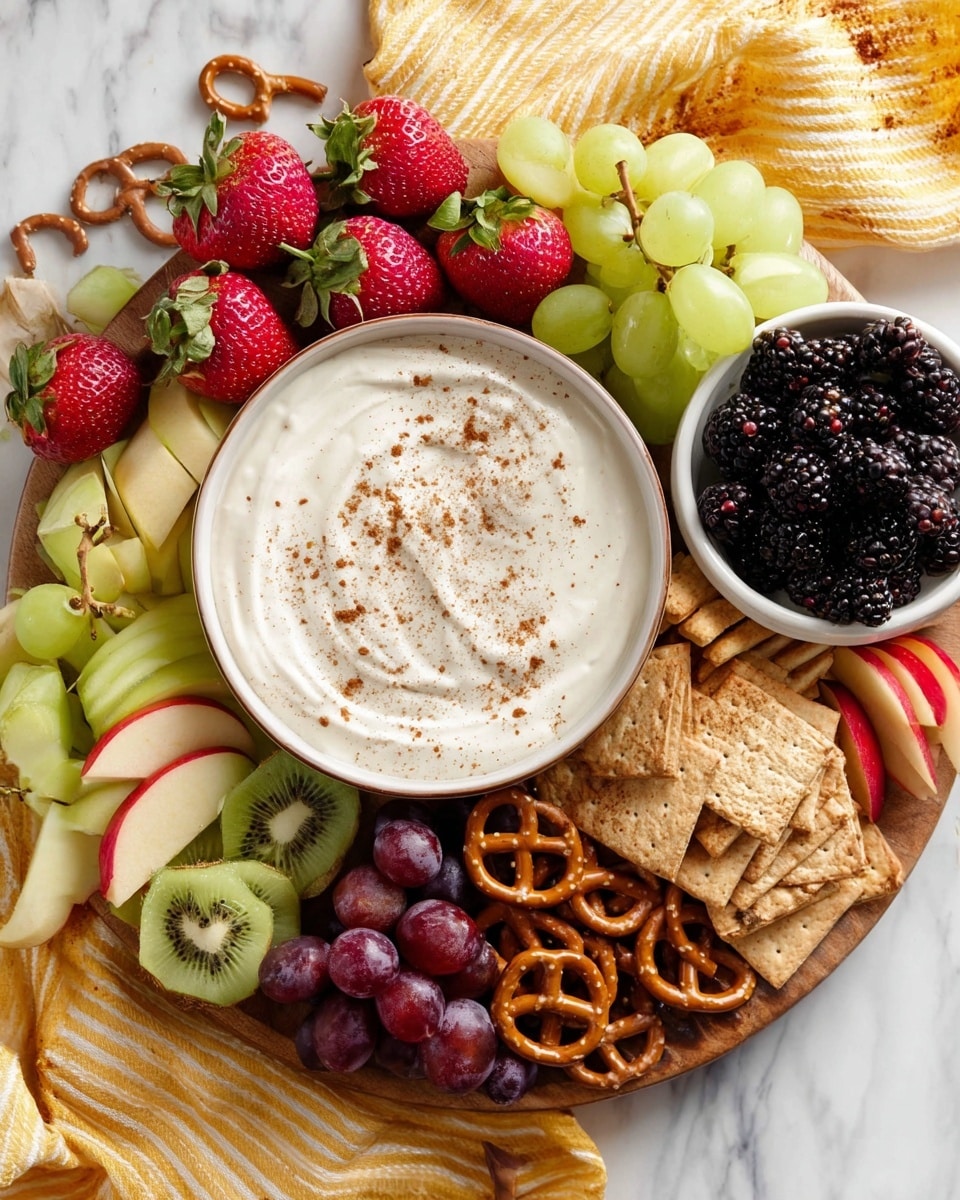 Creamy Fruit Dip with Vanilla, Cinnamon, and Maple Syrup Recipe