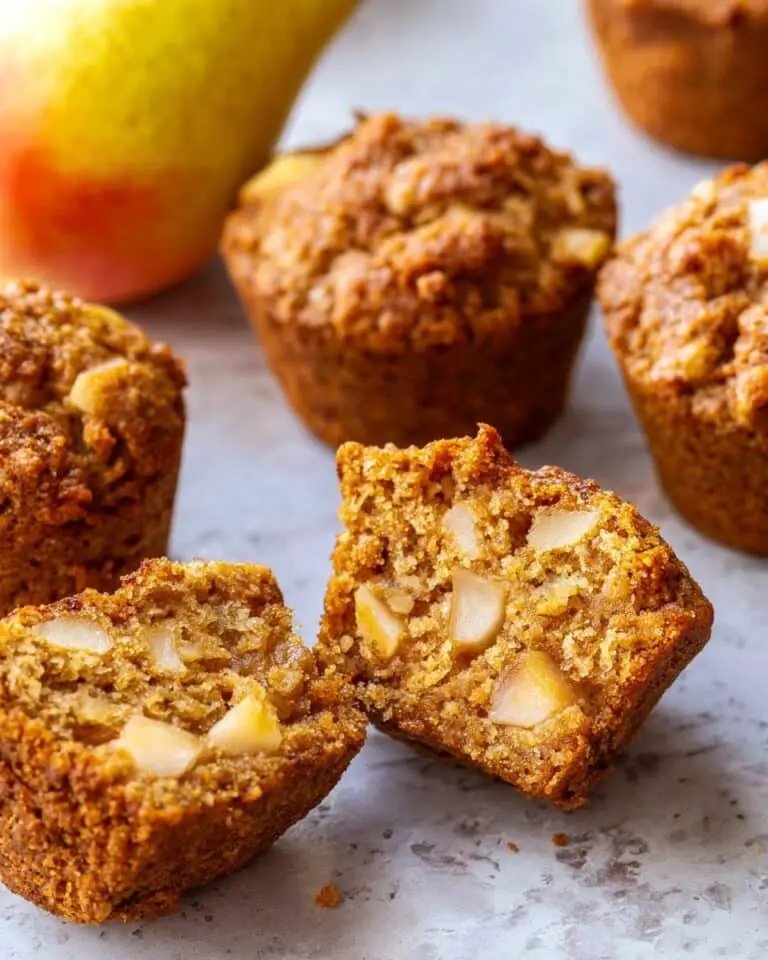 Pear Ginger Muffins Recipe