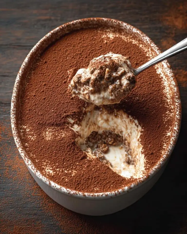 High Protein Sugar-Free Tiramisu Overnight Oats Recipe