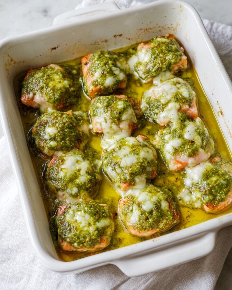 Pesto Baked Turkey Meatballs Recipe