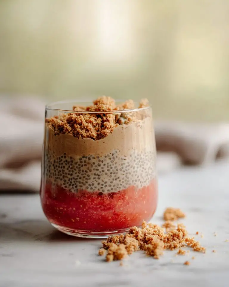 Peach Cobbler Chia Pudding Recipe
