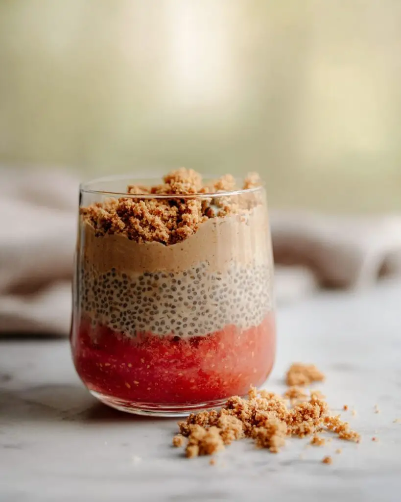 Peach Cobbler Chia Pudding Recipe