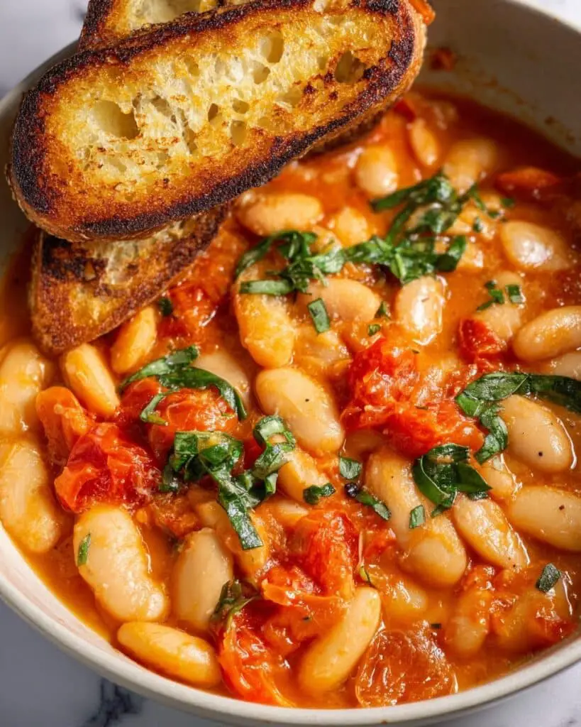 Tomato Basil Butter Beans Recipe