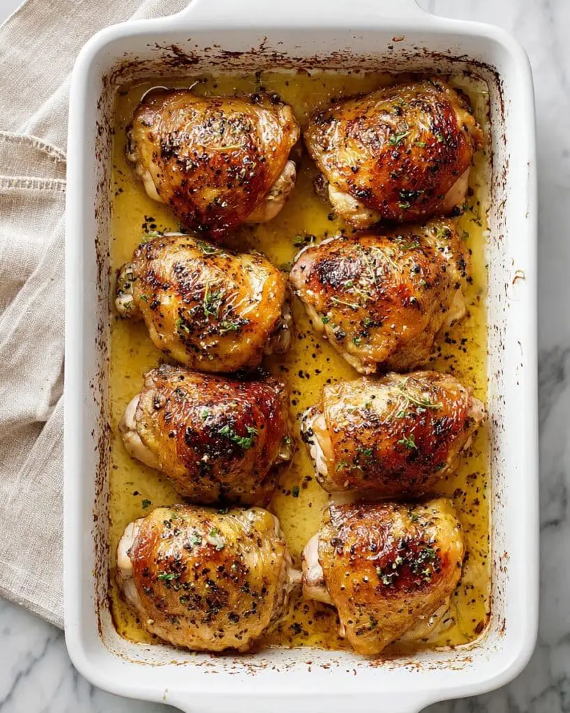 Honey Mustard Baked Chicken Thighs Recipe