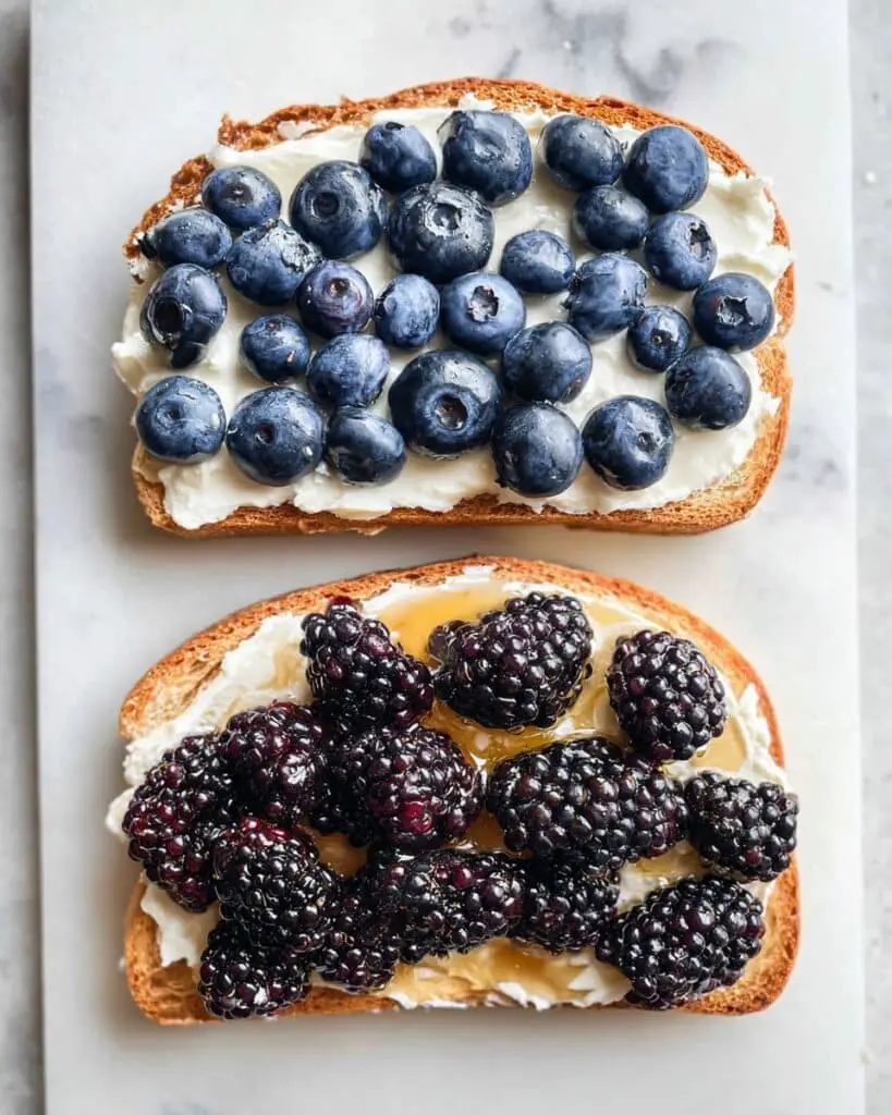 Ricotta and Mixed Berry Toast Recipe