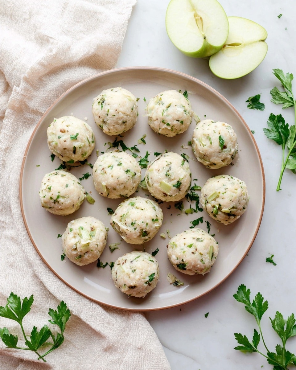 Apple Chicken Meatballs with Fennel Recipe