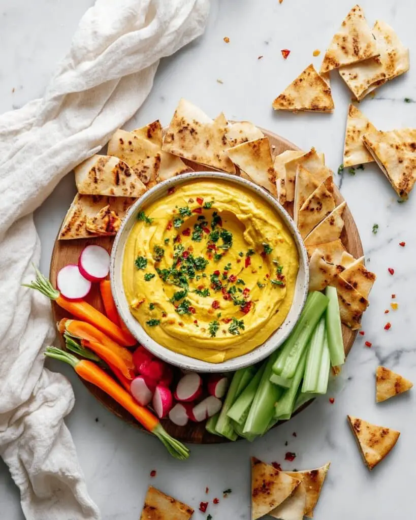 Sweet and Spicy Curry Hummus Recipe