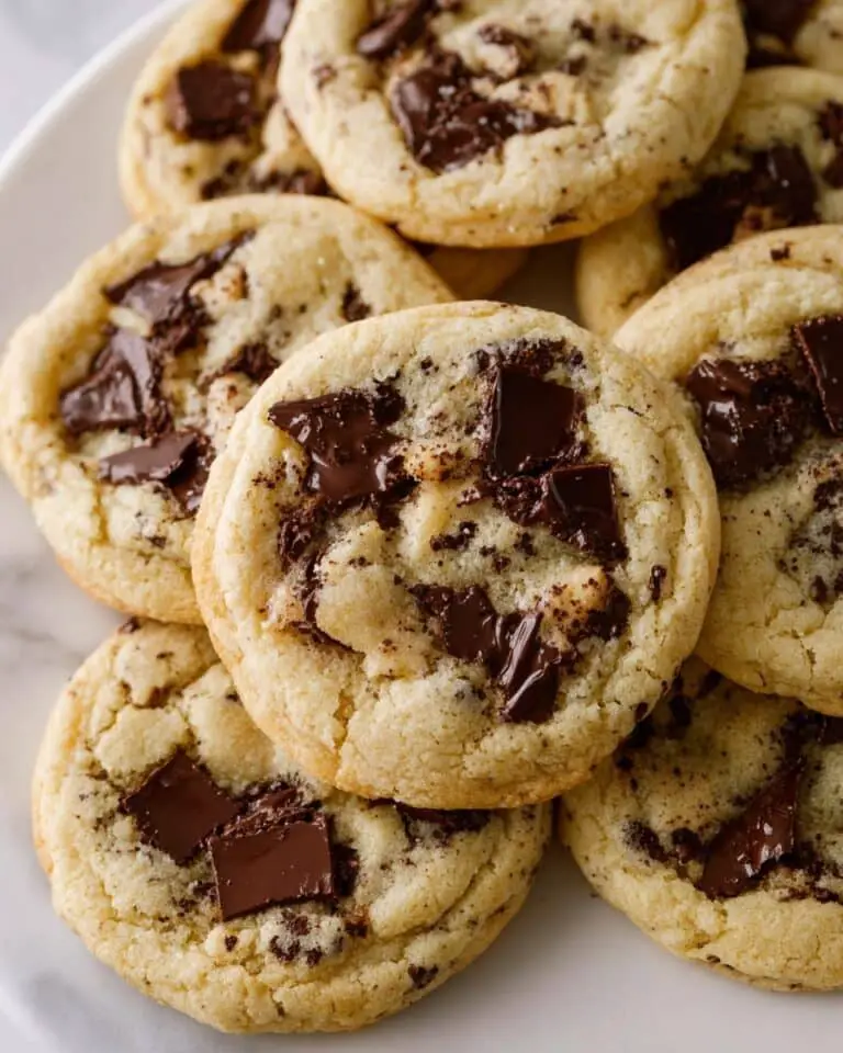Tahini Cookies with Dark Chocolate Chips Recipe