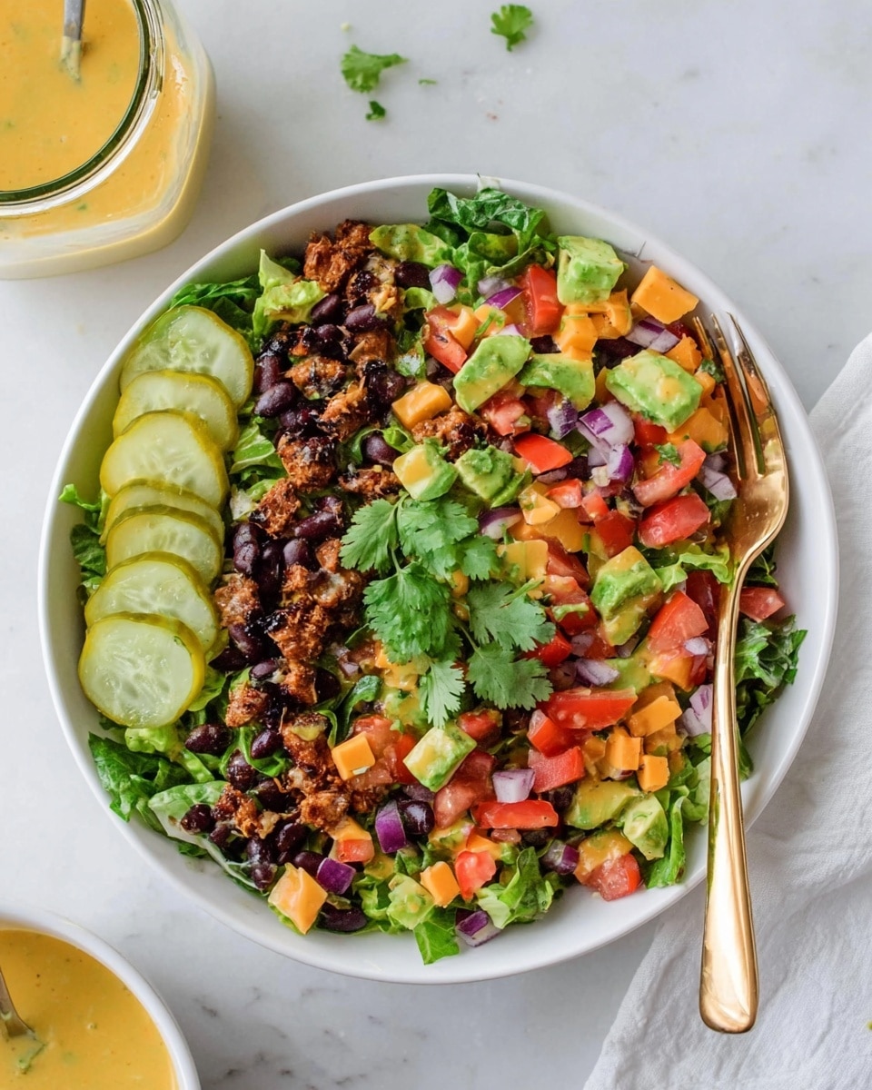 Loaded Veggie Burger Salad Recipe