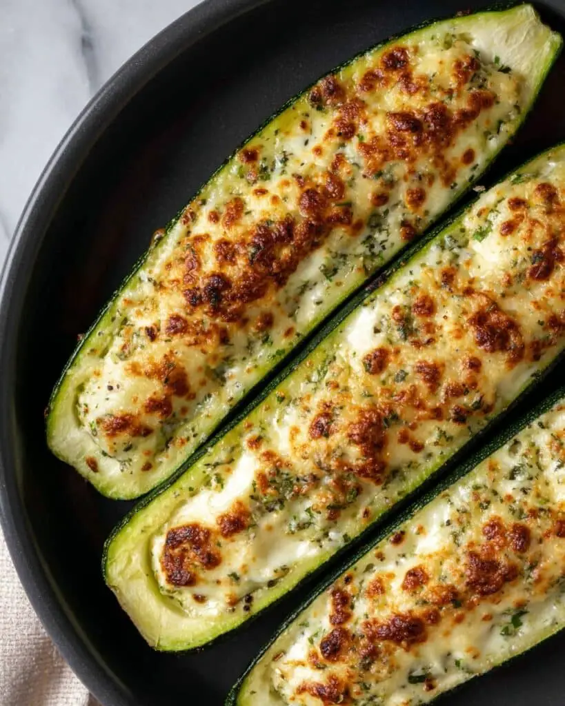 Feta Cheese Stuffed Zucchini Recipe
