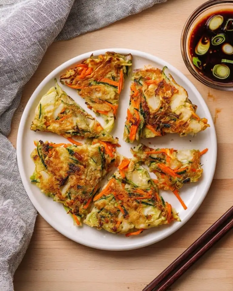 Crispy Korean Vegetable Pancake (Yachaejeon) Recipe