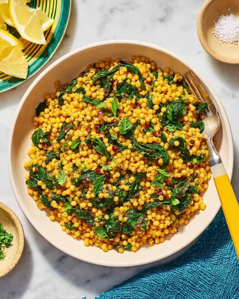 Lemony Spinach Couscous Recipe