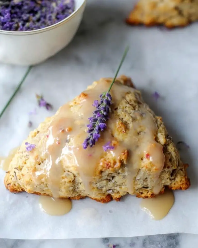 Caramelized Peach and Lavender Scones Recipe