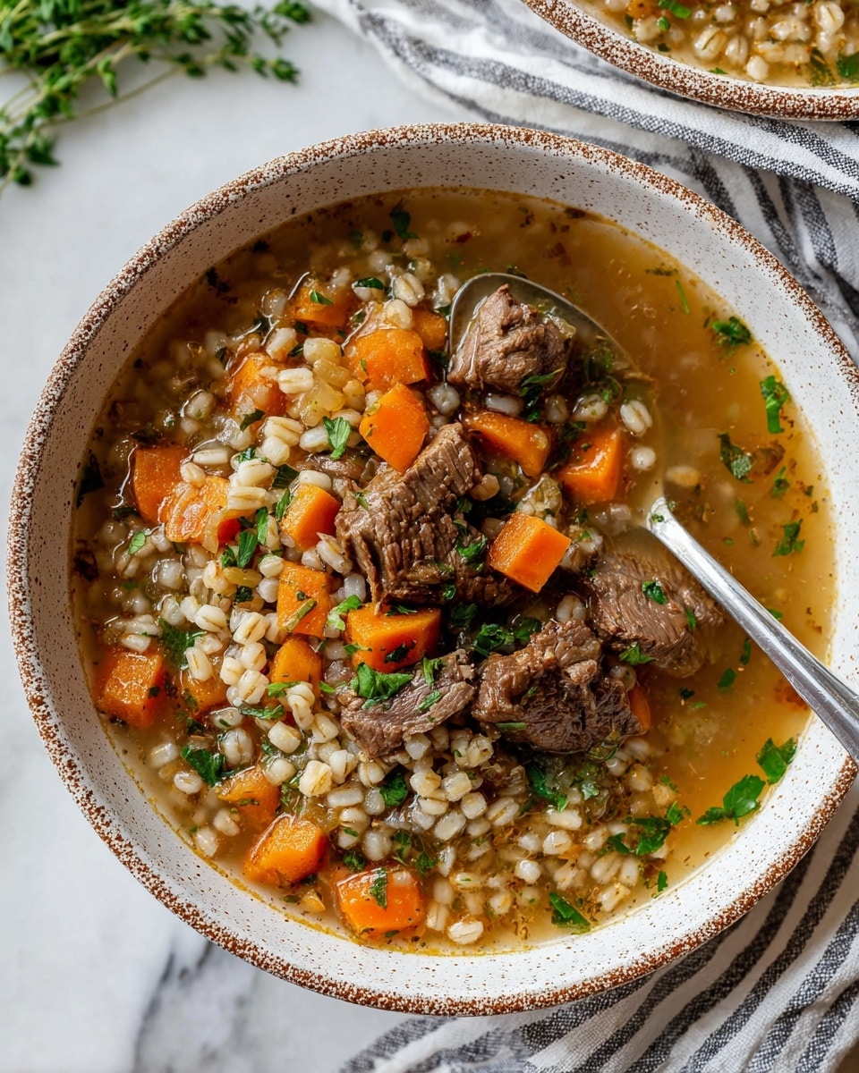 Beef Barley Soup Recipe