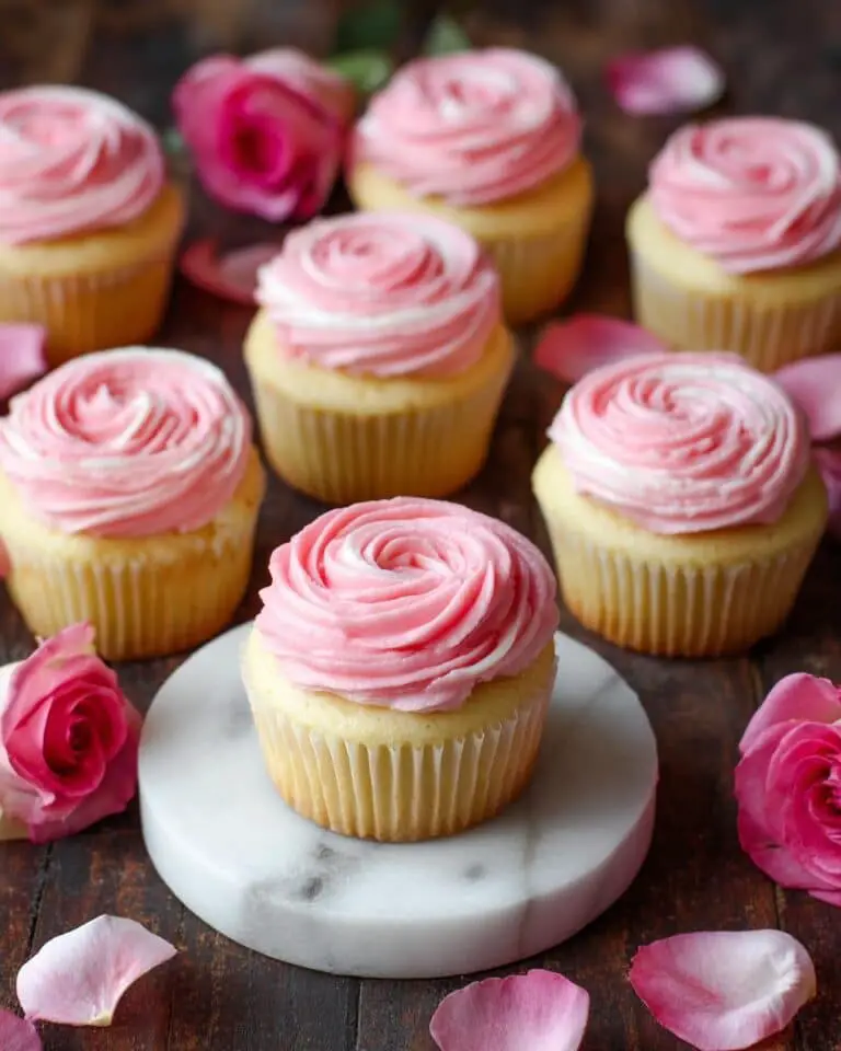 Vanilla Bean Rose Cupcakes Recipe