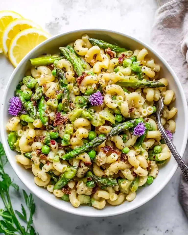 Lemon-Dijon Asparagus and Pea Macaroni Salad Recipe