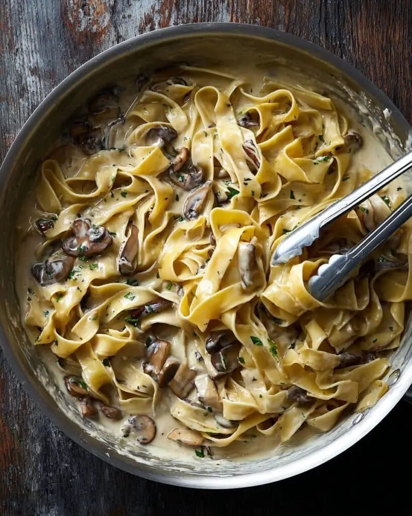 Creamy Mushroom Pappardelle Recipe