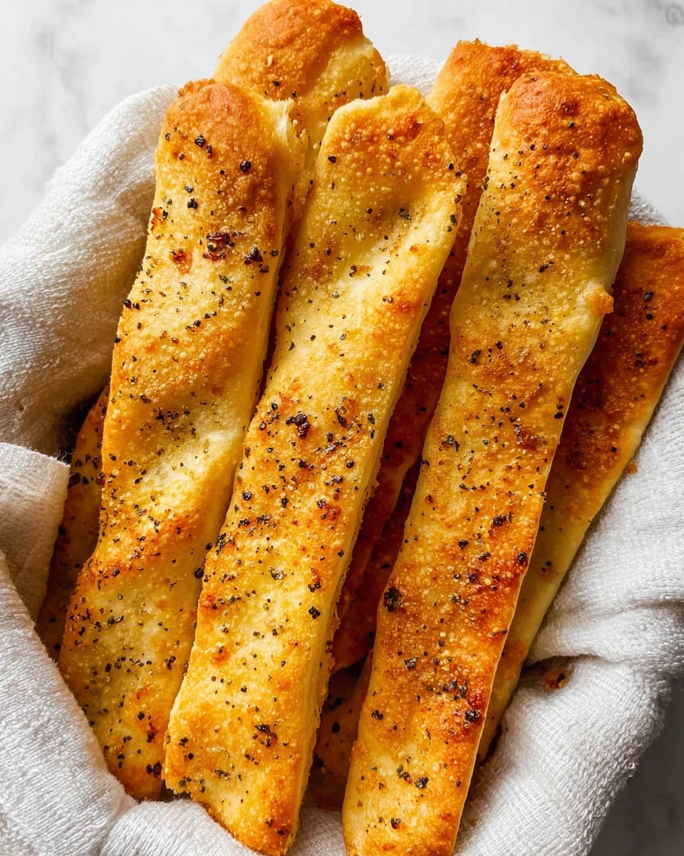 Garlic Parmesan Breadsticks with Garlic Dipping Sauce Recipe