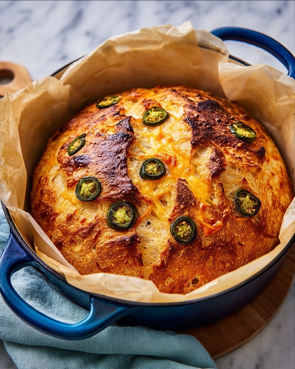 Jalapeno Cheddar Dutch Oven Bread Recipe