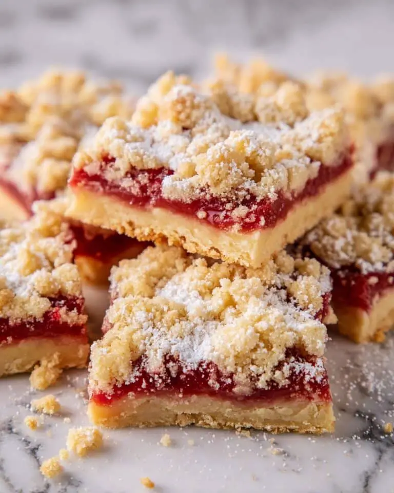 Rhubarb Crumble Bars Recipe