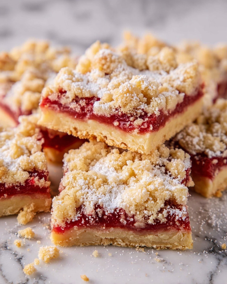Rhubarb Crumble Bars Recipe