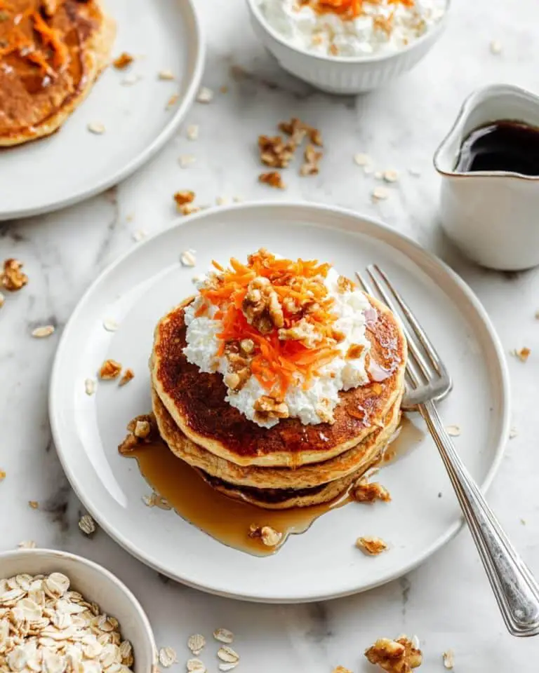 Carrot Cake Oatmeal Pancakes Recipe
