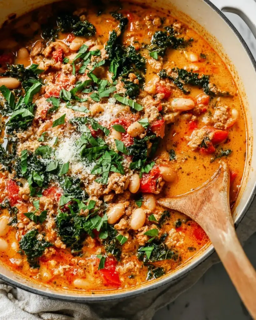 Tuscan Turkey and White Bean Skillet Recipe