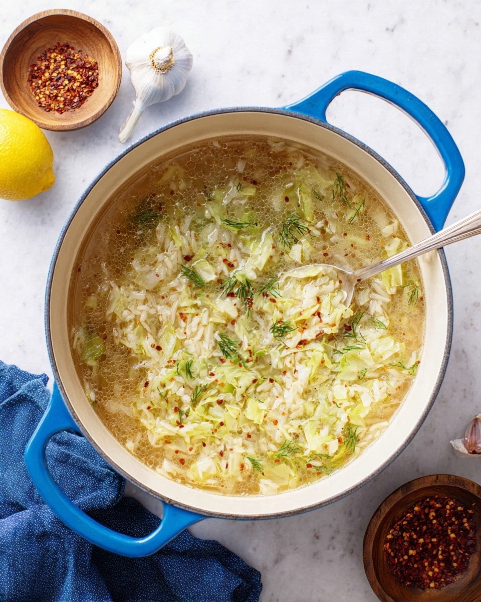 Cabbage and Rice Soup Recipe