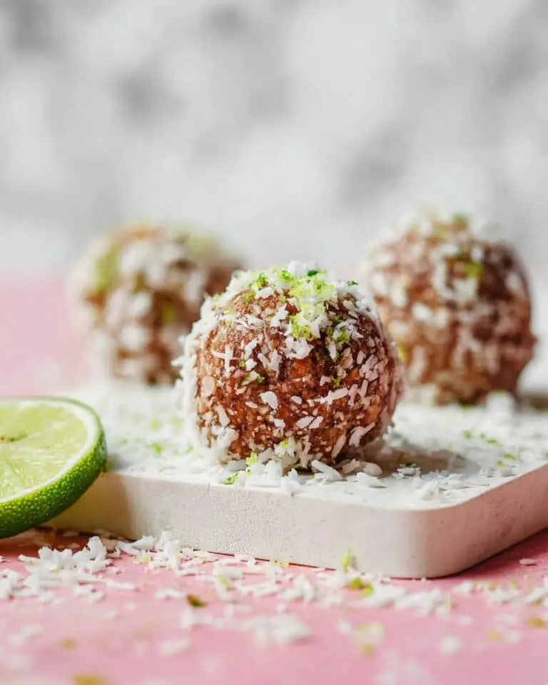 No-Bake Coconut Lime Energy Bites Recipe
