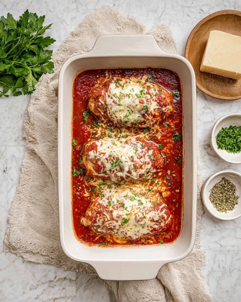 Spinach Ricotta Chicken with Marinara Sauce Recipe