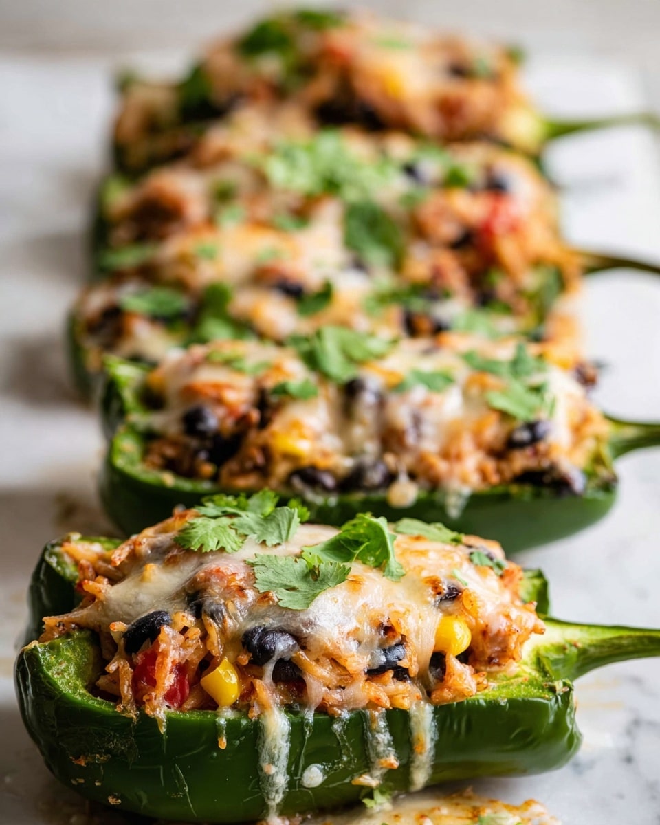 Easy Chicken Stuffed Poblano Peppers Recipe